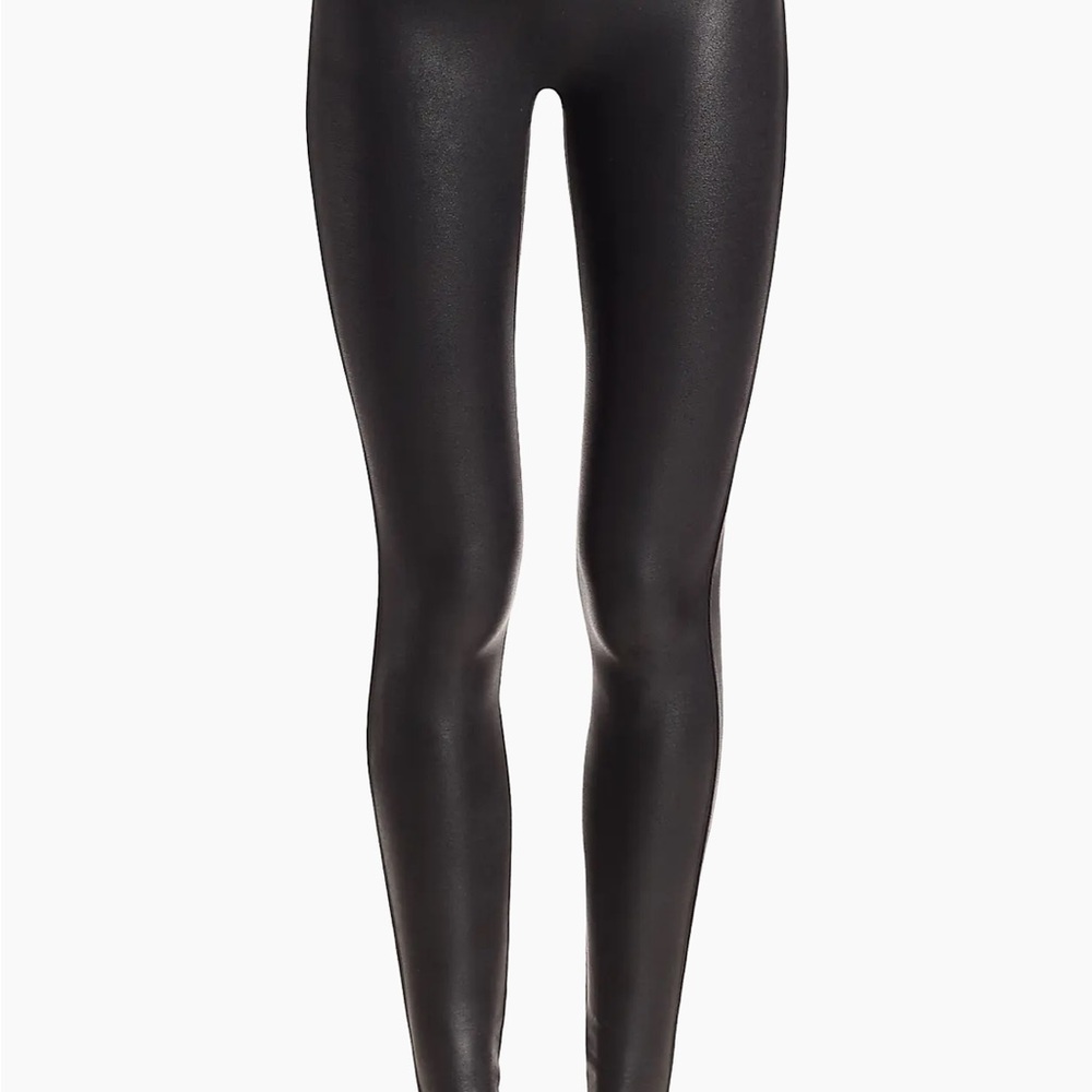 SPANX Shiny Black Leggings